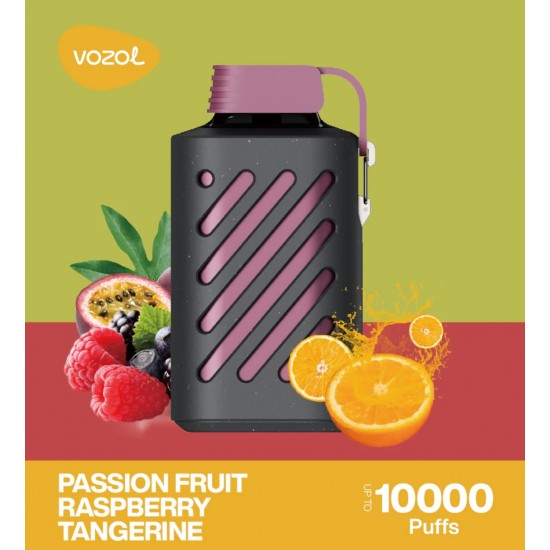 Vozol Gear 10000 PuffBar Passion Fruit Raspberry Tangerine